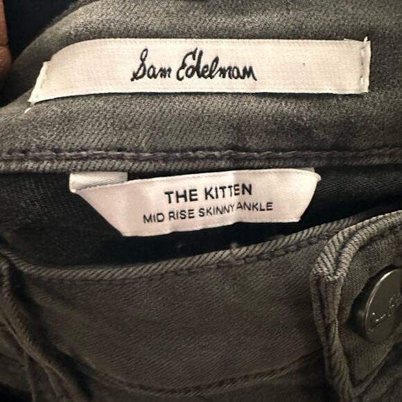 Sam Edelman “The Kitten” Mid-Rise Skinny Ankle Jeans – Mason Wash (Size 8/29) - Picture 11 of 13